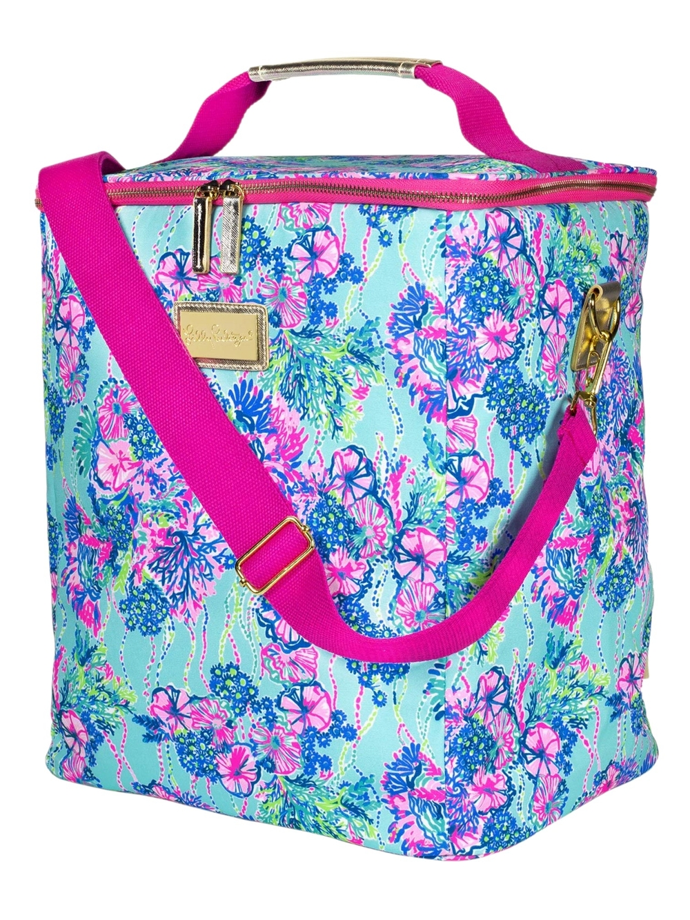 Lilly Pulitzer Floral Insulated Wine Cooler Tote